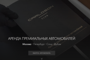 Аренда премиальных авто (мультирегион), 2016 - н.в.