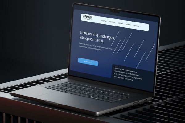 Корпоративный сайт для консалтинговой компании VERTEX