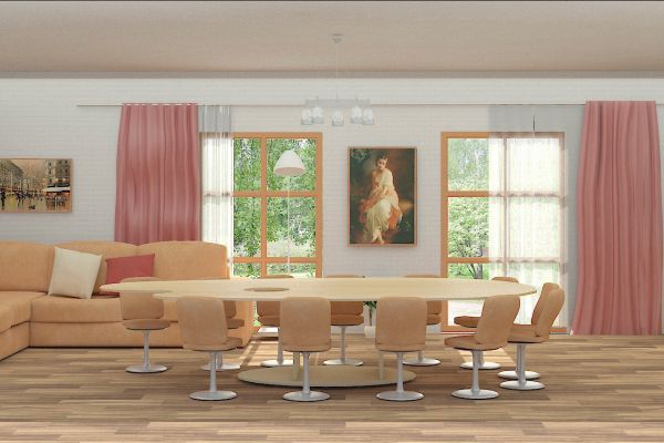 Дизайн проект  интерьера творческой мастерской