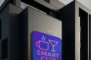 Я сделал логотип современного кафе-бара