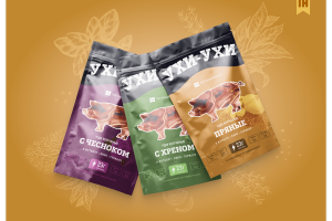 Ухи-Ухи -- упаковка для линейки мясных чипсов