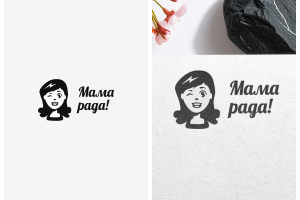 Мама рядом— логотип для будущих мам