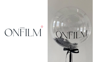 Onfilm — логотип для люксовой фотостудии