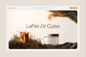 LaFler De Cuise — лендинг для производителя премиум косметики