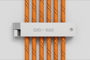 Крепеж-держатель для проводов из алюминия.