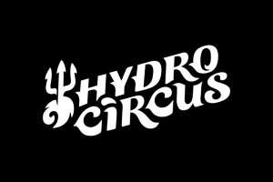 Логотип HydroCircus — энергия воды и шоу в одном знаке