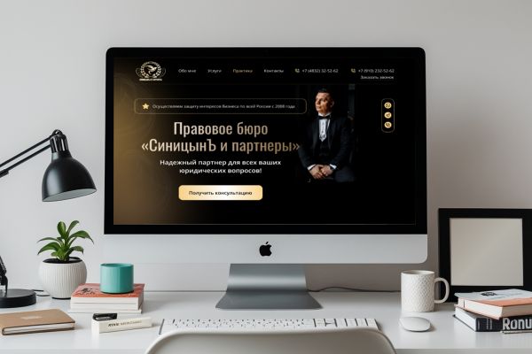 Сайт для юриста - правовое бюро "СиницынЪ и партнеры"