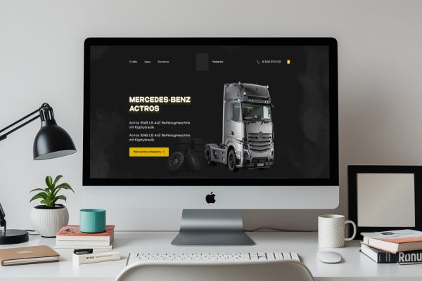 Сайт для дилерского центра Mercedes-Benz Actros