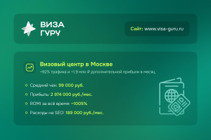 Визовый центр +1,9 млн ₽ доп. прибыли/мес.