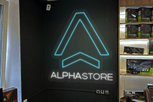 Визуализация неоновой вывески