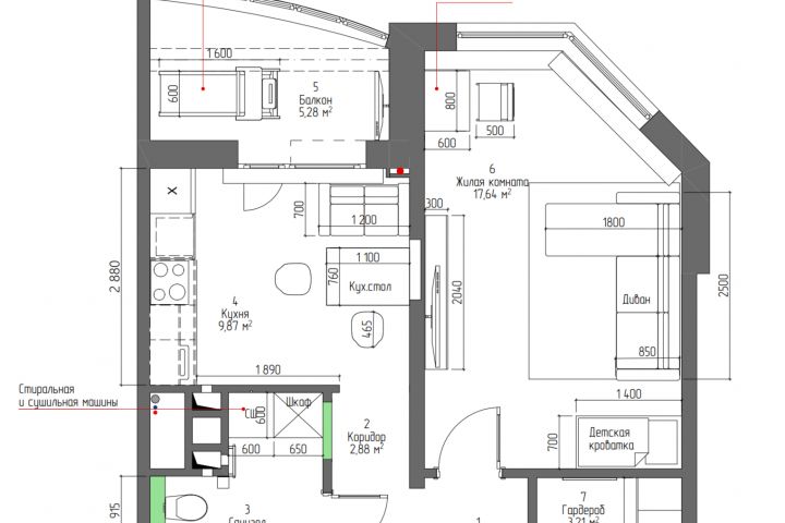 Разработка технической документации в Archicad 27, дизайн жилых пространств - 5527181