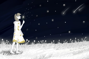 Арты в стиле лайн-арт (аниме)