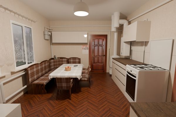 3D рендеры для кухни