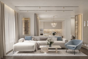 Визуализации и дизайн интерьера апартаментов в Северном Береге