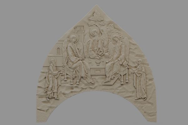 барельеф троица