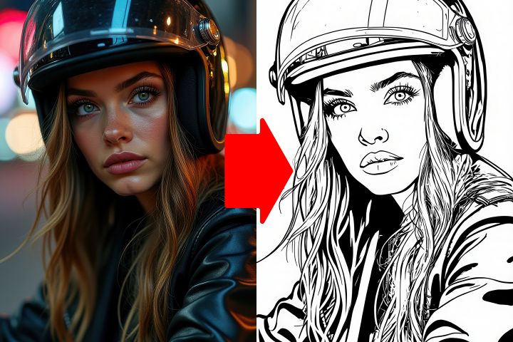 Векторный скетч по фотографии - 5529466