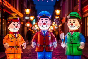 Эскизы Объемных новогодних фигур