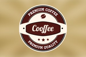 Cofee Cafe Badge Логотип в стиле Ретро