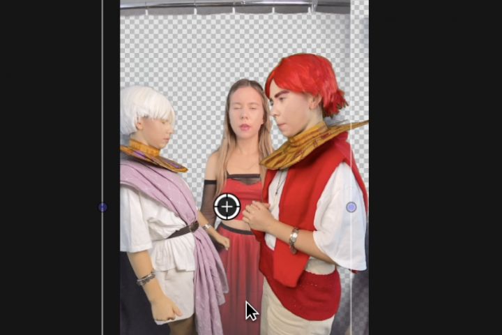 Работа с зеленым хромакеем, наложение фона, визуальные эффекты, переходы