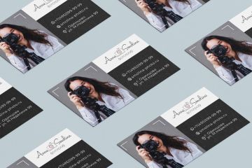 Дизайн односторонней визитки