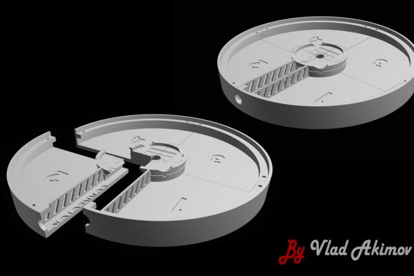 Корпус (сборный) для диода с выходом под коннектор с диммером.
