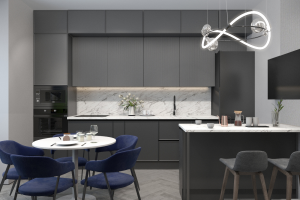 Квартира в новостройке 65 м.кв. для молодой семьи с двумя детьми