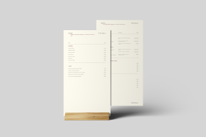 Разработка дизайна меню для ресторана "The Daily"