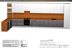 Проект кухни. 6400х2300х2500