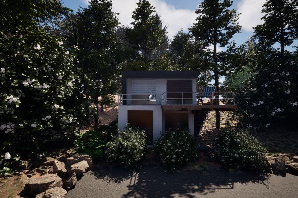 Моделирование и визуализация  дома и окружения.