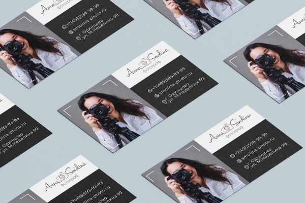Визитка для фотографа
