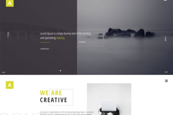 Посадочная страница для креативного агентства