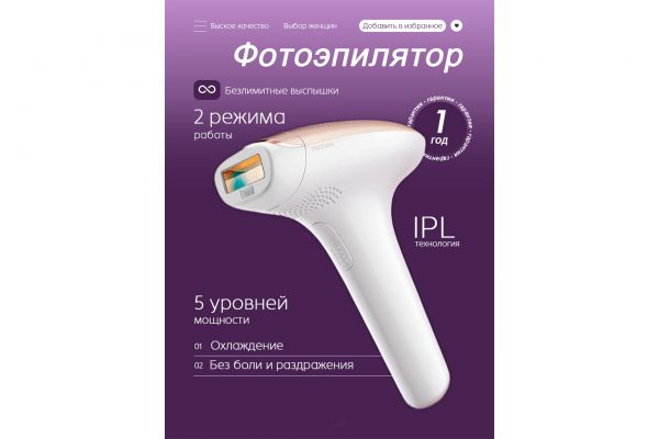 Инфографика "Фотоэпилятор"