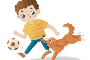 Мальчик с собакой