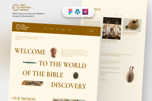 Cайт на WordPress для музея Bible Discovery Museum