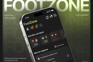Мобильное приложение футбол / mobile app football