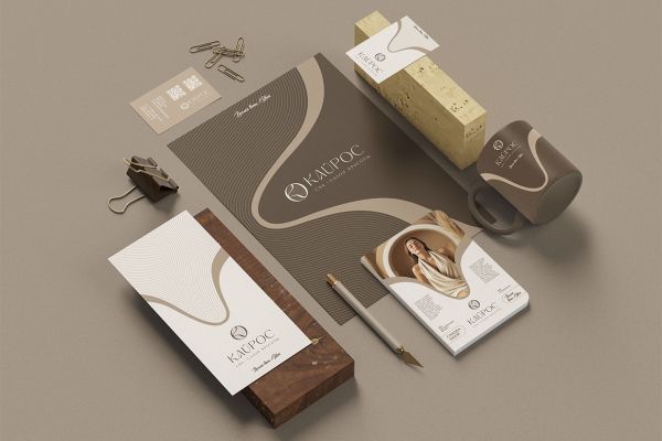 Фирменный стиль спа салона Кайрос