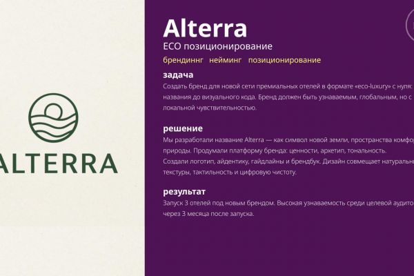 Alterra (ECO позиционирование)