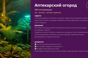 Аптекарский огород (SEO оптимизация)
