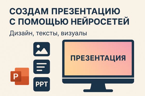 Создам презентацию под ключ — тексты, структура, визуал