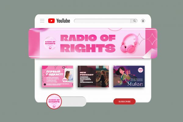 Оформление ютуб канала Radio of Rights