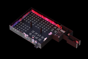 Модель зала развлекательного центра