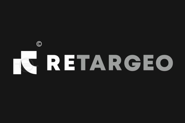 retargeo - logo - EDOUDESIGN (C) 2025 - стрелка 2 - на темном.pn