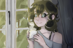 Иллюстрация "выдуманного персонажа" в программе "CLIP STUDIO"