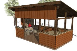 Беседка для загородного дома