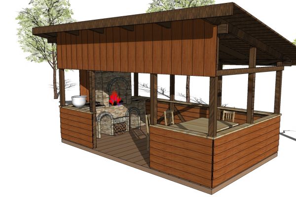 Беседка для загородного дома