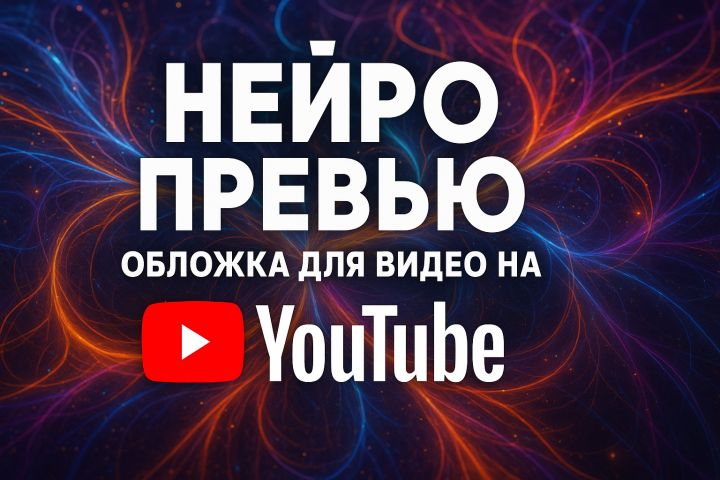 НЕЙРО Превью обложка для видео на YouTube - 5537760