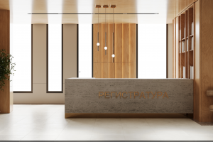 Разработка дизайна интерьера вестибюля грязелечения