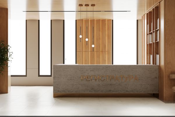 Разработка дизайна интерьера вестибюля грязелечения