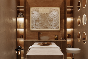 Дизайн массажного кабинета в термальном комплексе