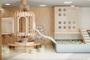 Дизайн игровой детской зоны в термальном комплексе